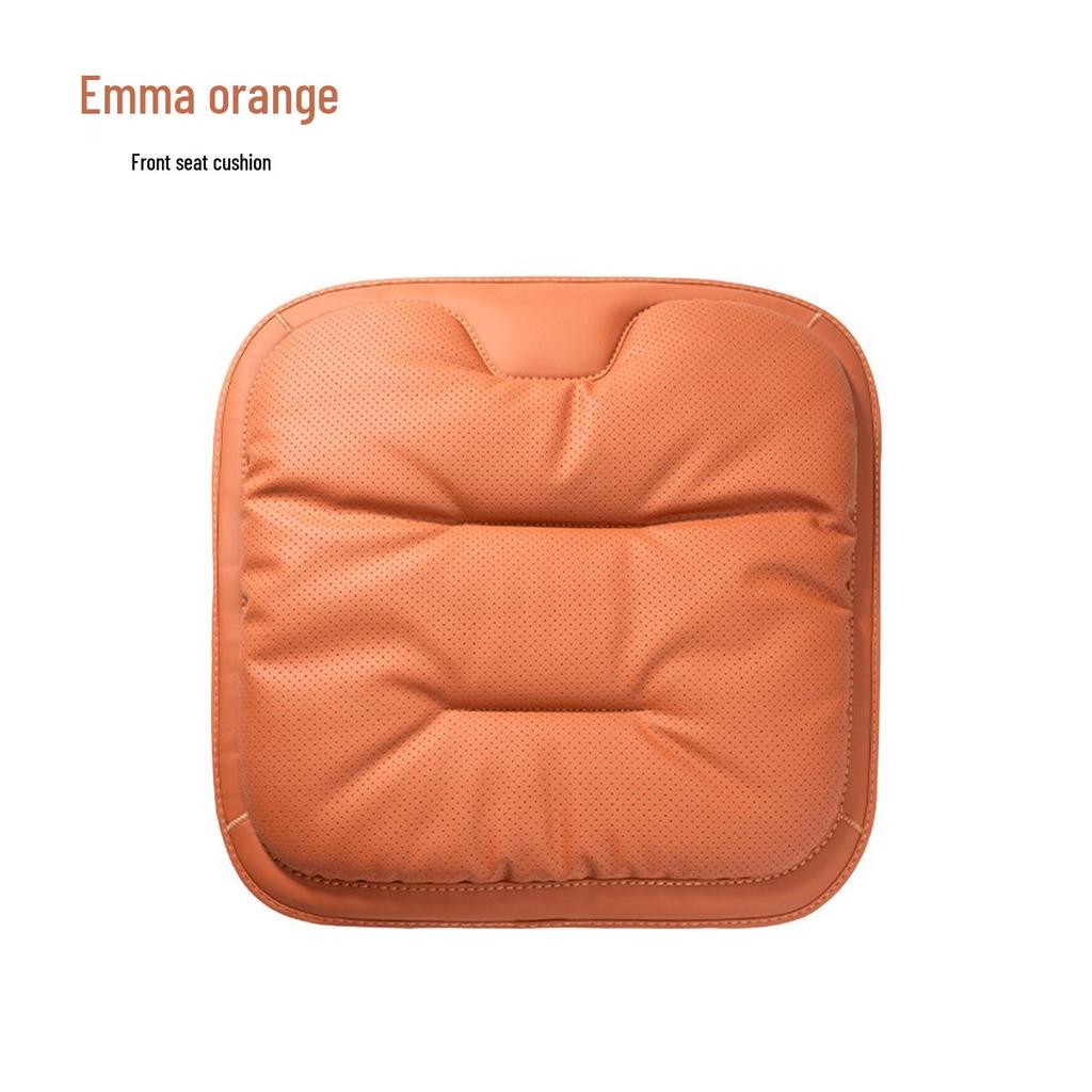 Universal Nappa Leather Car Seat Cushion for Mercedes-Benz/BMW - All Seasons, Single Piece Cover