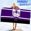 Defensor Sporting Print Beach Towel, Large Soft Quick Dry Towel for Beach Camping Swimming