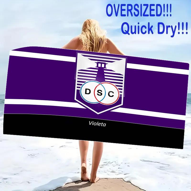 Defensor Sporting Print Beach Towel, Large Soft Quick Dry Towel for Beach Camping Swimming