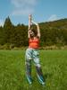 ASIF CALIE Cross Backless Knit Vest Orange