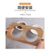 Cat Bowl Ceramic Solid Wood Bowl Rack Cat Food Bowl Cat Rice Bowl Cat Bowl Feeding Tableware Cat Food Basin Pet Supplies