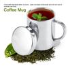 Portable Stainless Steel Double Wall Mug Anti‑scald Coffee Tea Milk Cup with lid for Home Office Travel(220ML )