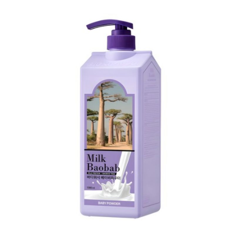 Milk Baobab Body Wash Baby Powder 1L – Moisturizing Baby Powder Body Cleanser