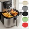 Flexible Silicone Air Fryer Liner Food Grade Circular Oven Basket Mat  Air Fryer Accessories