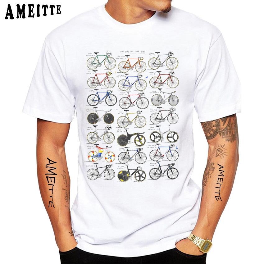 Father Takes Son Ride A Motorcycle Print T-Shirt Summer Men Short Sleeve Funny Bike Soprt White Casual Tops Hip Hop Boy Tees