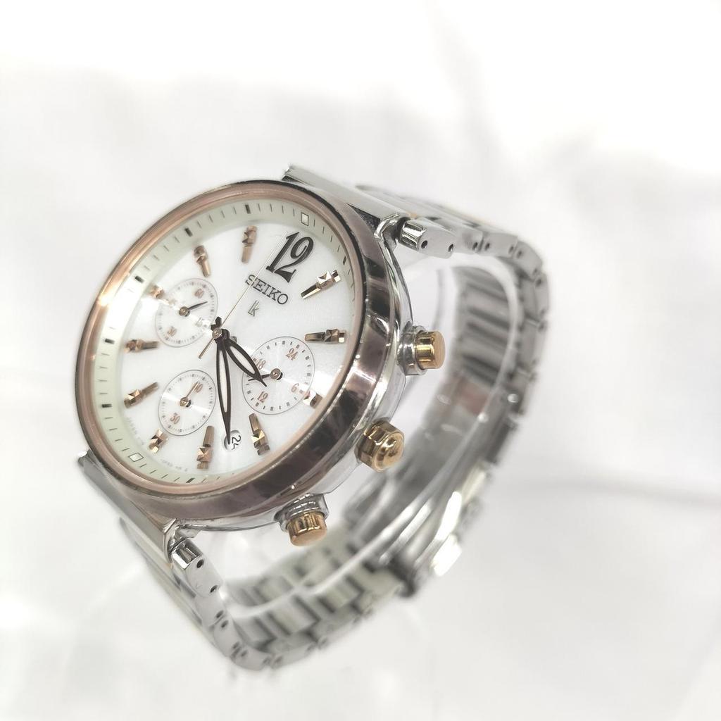 Used SEIKO V175-0DY0 LUKIA Solar Chronograph