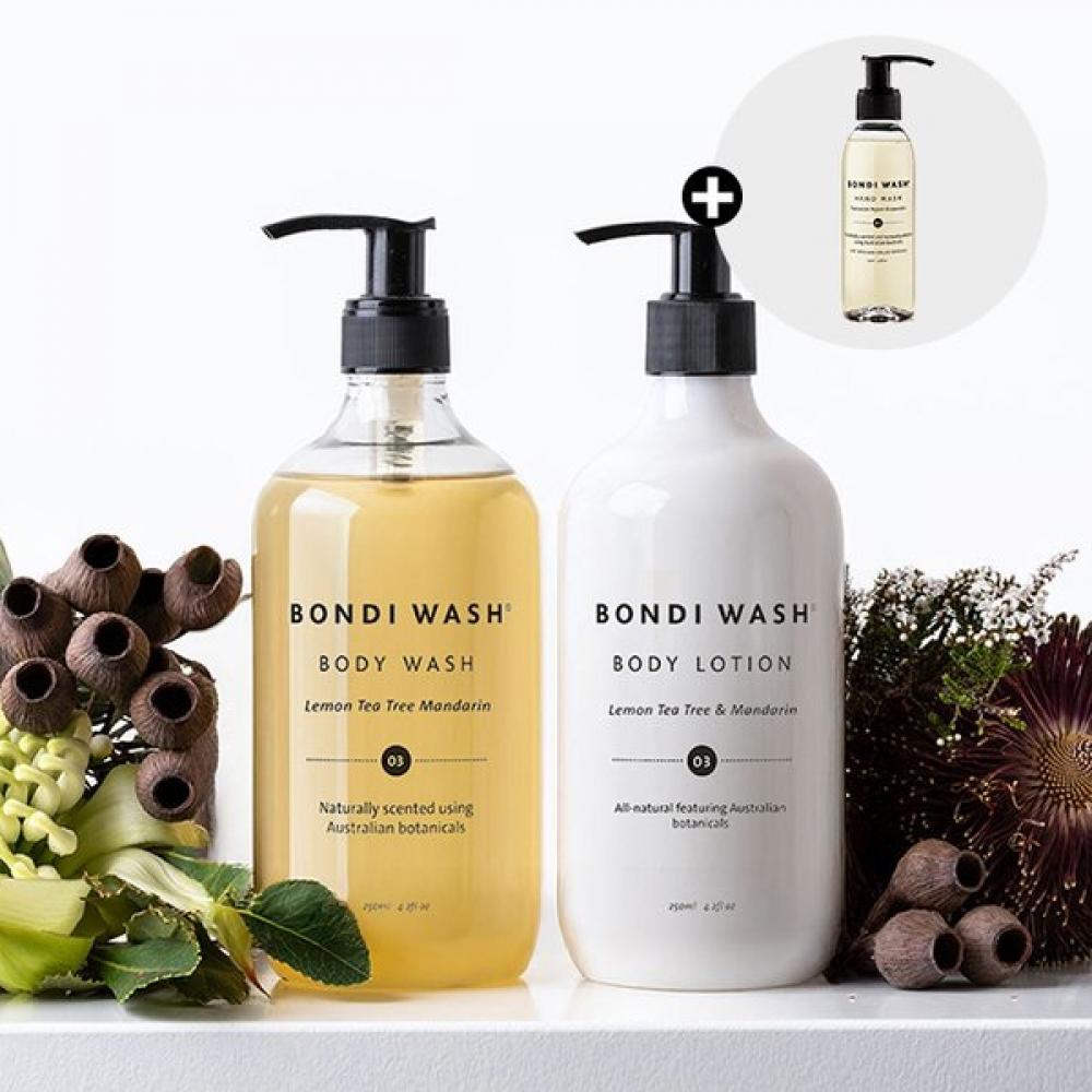 Bondi Wash Body Duo Set Lemon Tea Tree Mandarin 250ml +Body Lotion Or Wash 250ML