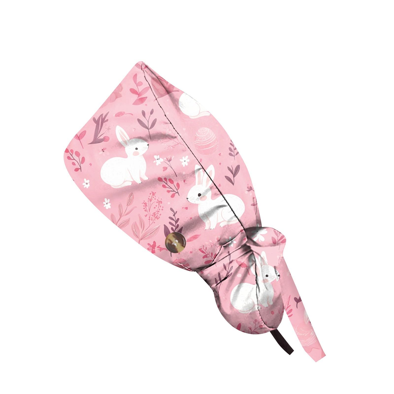 

Модная рабочая кепка с пасхальным принтом, повседневная женская кепка с хвостиком, кепка с мытьем, кепка Baotou One Size розовый