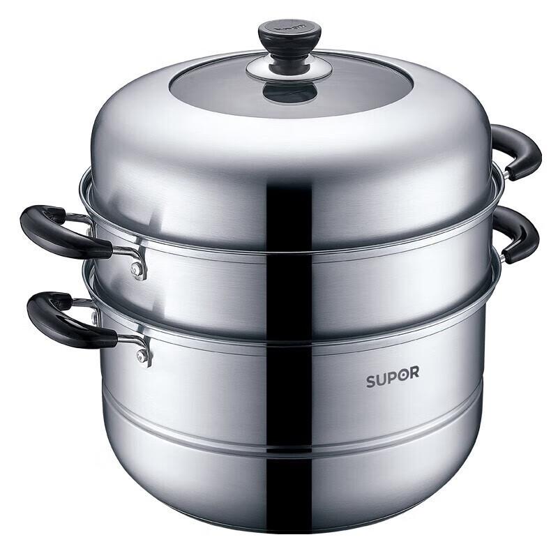 Supor SZ30C1 Stainless Steel Double-Layer Steamer Pot
