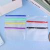6Pcs A6 Waterproof Pvc Cash Budget Envelopes Zipper Binder Pouches 6-Hole Binder Pockets For Notebook Planner Journey Binders