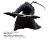 Grim Reaper Pen Holder 3D Printed Gothic Pencil Storage Rack Desktop Organizer for Halloween Home Office Decor