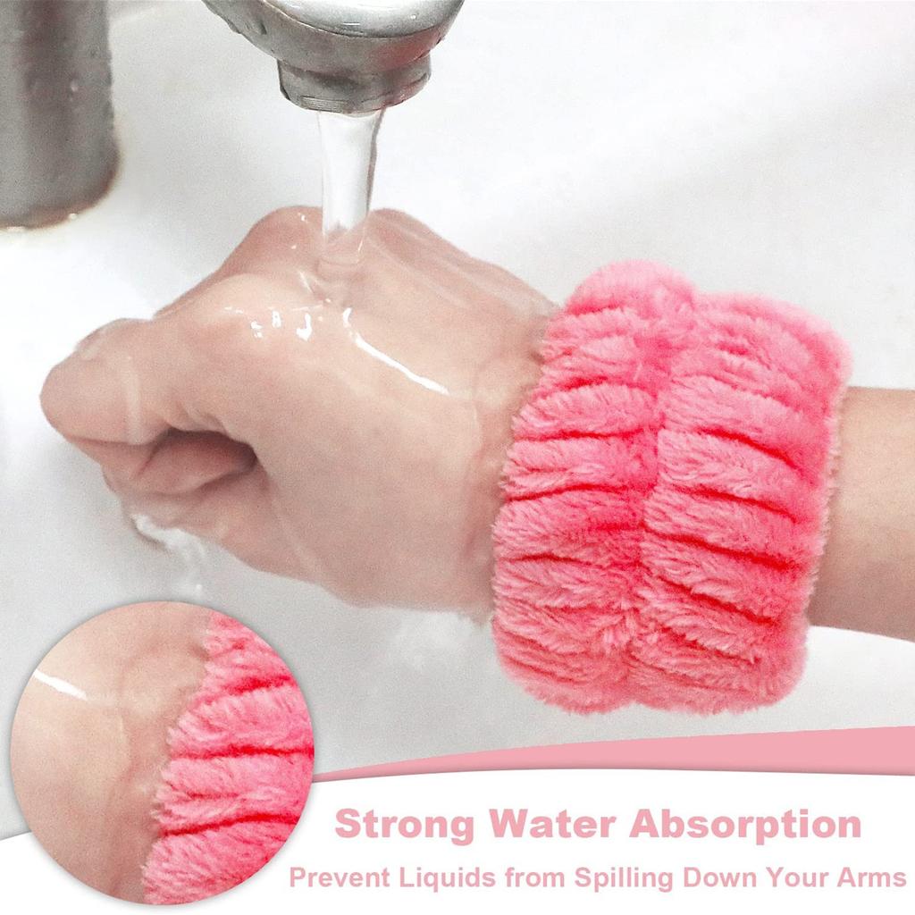 Wrist Washband Wrist Wash Towel Band Washing Face Absorbent Wristbands Sweatband
