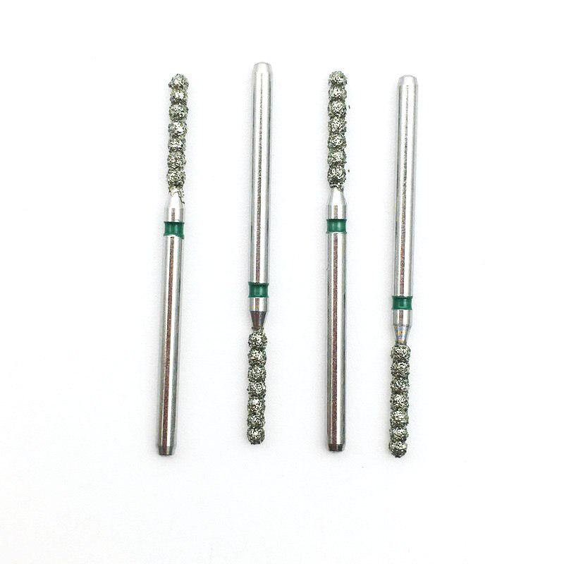 10pcs 1.6mm Dental High Speed Burs High Speed Handpiece Turbine Diamond Burs Polishing Tooth Preparation BC-X11C