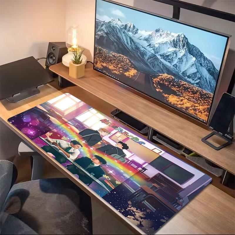Boyfriend Moments Large Size Mouse Pad Large Gaming Table Cushion Nonslip Laptop Tablet Big Mousepad Xxl Mat Mini Pc Playmat With Lock Edge