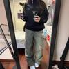 Women's Plus Size Orchid Drawstring Straight-Leg Jeans: Loose, Casual Spring Pants with American Diamond Detail.