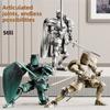 Multi-Jointed Medieval Soldier Model Movable Joint Knight Hinge Action Figure Rotatable Joint Knights Armored 3d Action Figure