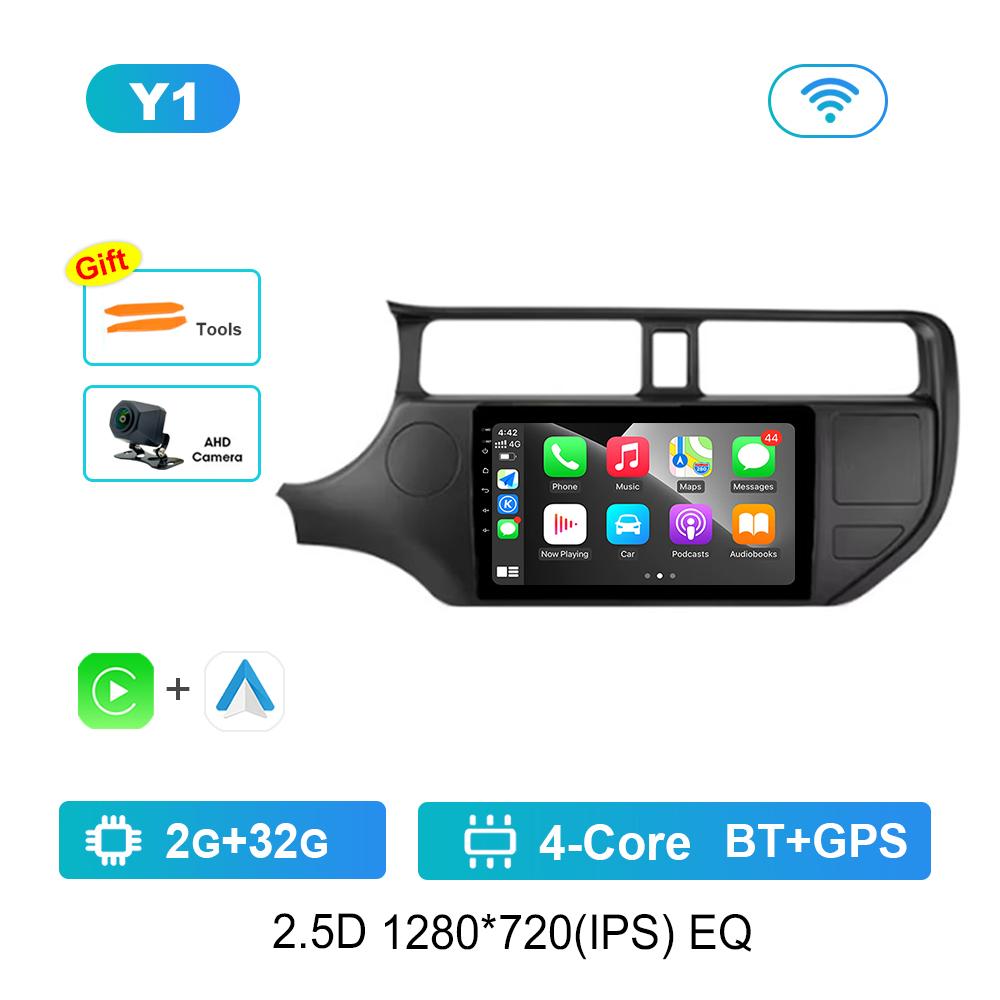 9 '' Carplay Car Radio Multimedia Player for KIA K3 RIO 2011 - 2015 Bluetooth GPS Navi Android OS Split Screen WiFi Auto Tools