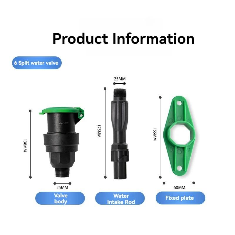Garden Quick Water Intake Valve, Plug and Play, Suitable for Garden Green Spaces, Lawn Flowers, Villa Courtyards, Etc