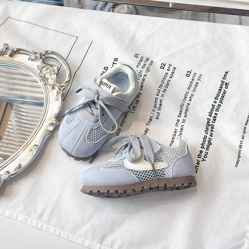 Korean version of children's sports shoes 2025 spring and summer girls' moral training shoes breathable mesh boys' casual shoes baby shoes
