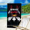 1pc Rammstein1 Beach Towel, Beach and Seaside Swimming Pool Equipment, Fashion Pattern, Rectangular, Travel Essentials