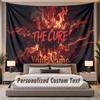 Custom Name Text Tapestry The Cure Personalized Polyester Wall Tapestry For Bedroom And Room