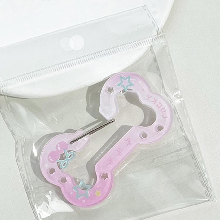 Künstlerischer Hohler Knochen Schlüsselanhänger für Mädchen Mode Schmuck Organizer Robustes Acrylmaterial Kundenspezifische Farboptionen