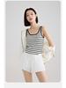 Ovieice Women's Plus Size Ice Silk Backless Tank Top with Built-in Bra Pads