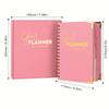 Elegant Daily Schedule Notebook With Firm Cover And Metal Corners Perfect For Work Or School