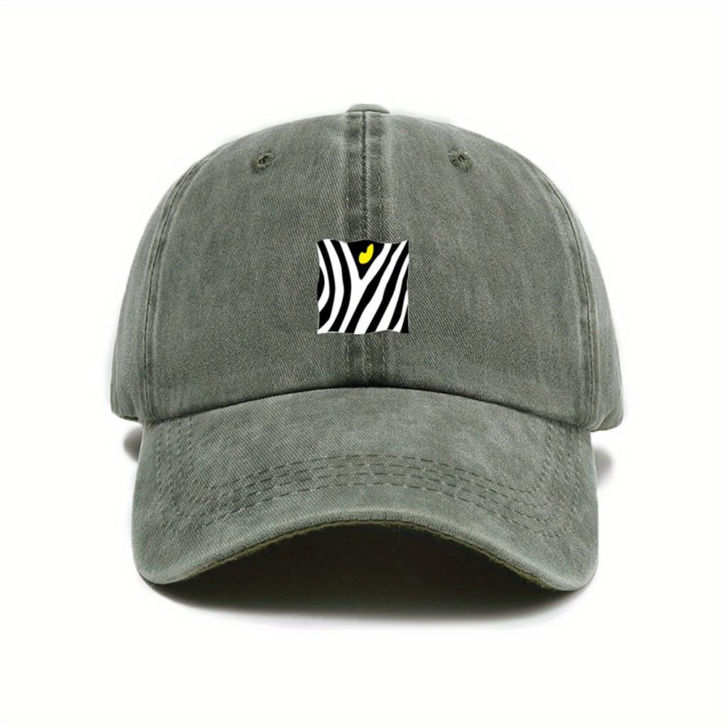Trendy printed baseball cap for daily casual commuting, suitable for both men and women in hip-hop style