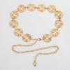 Adjustable Circular Belt Gold Silver Chain Waistband Sexy Metal Chain Belt  For Women