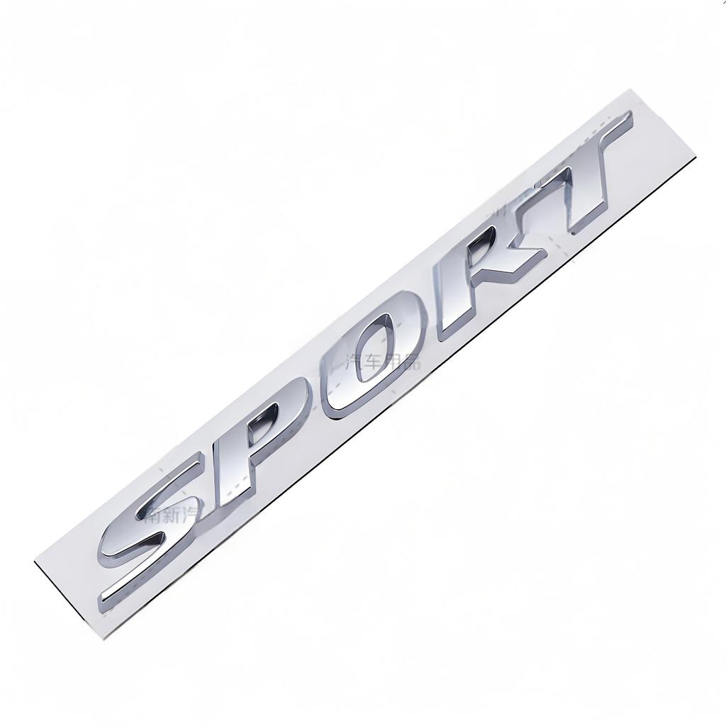 3D Metal Car SPORT Letter Emblem Badge Logo Sticker Rear Trunk Fender Side Decal Universal Auto Exterior Decoration Accessories