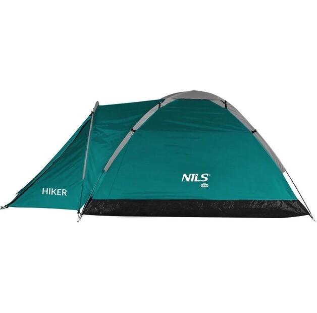 Палатка туристическая Nils Hiker NC6010 2-местная зеленая