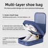 Large Polyester Double Layer Shoe Storage Bag Stackable Shoe Organizer Breathable Shoe Cover Box for Home