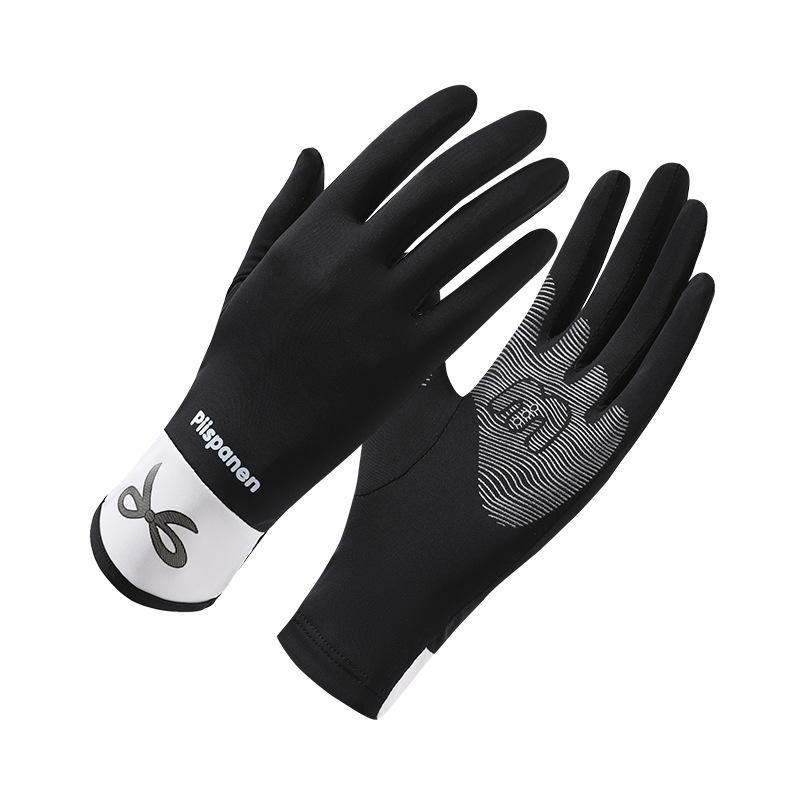 Sunscreen Gloves Summer Women UV Protection Color Matching Outdoor Touch Screen Non-slip Driving Sports Cycling Original Yarn Ice Silk Gloves