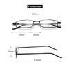 Mini Portable Reading Glasses Ultralight Hyperopia Glasses with Box Metal Frame Men Women Reading Eyewear Presbyopia Eyeglasses