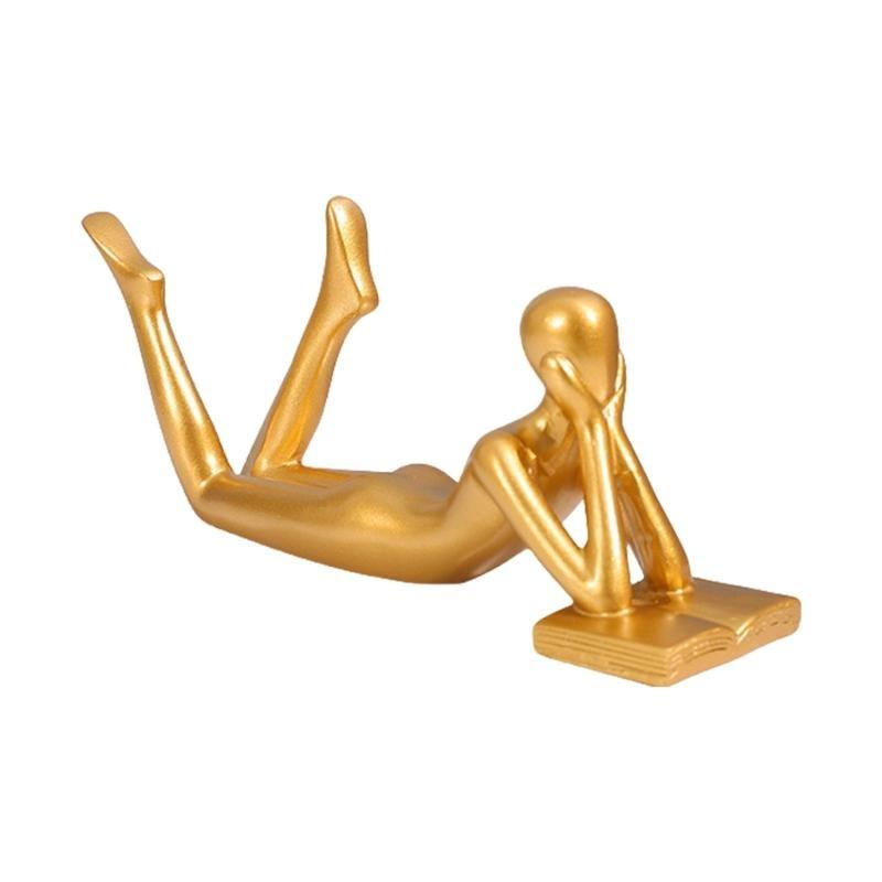 Resin Statue Of Abstract Figurines Art Mini Woman Sculpture Home Office