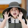 Children's  Outdoor Mountaineering Fishing Sun Hat With Large Solar Fan
