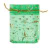 Transparent Organza Mesh Bag with Star & Moon Design, Drawstring Pouch for Jewelry or Candy Gift Packaging