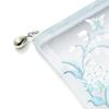 Franc Franc Japan Mesh Embroidered Mini Flat Pouch Light Blue