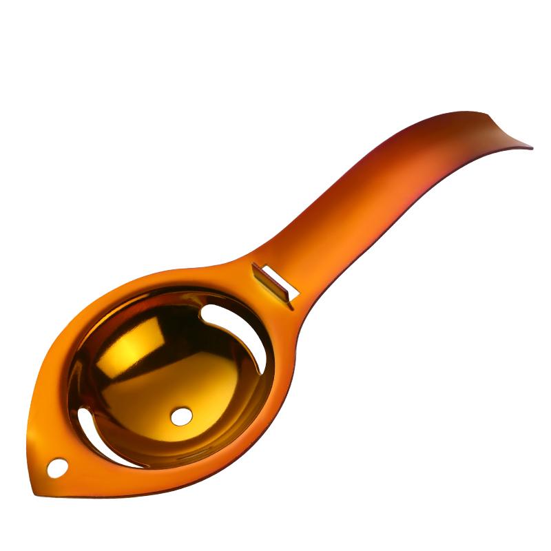 1PC separator de ouă, din oțel inoxidabil, separator de gălbenuș de ou, mâner de filtru, separator de ouă, coacere, gătit, ustensile de bucătărie