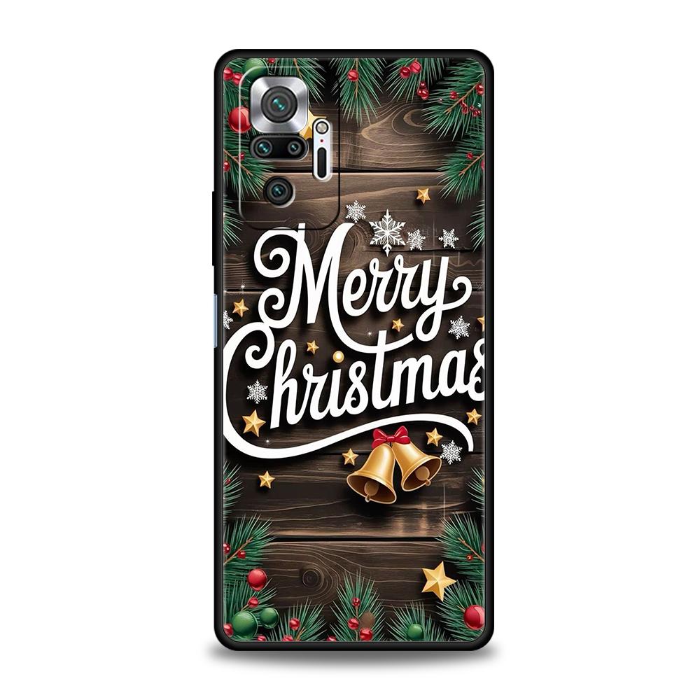 Merry Christmas Phone Case Cover for Redmi 14C 10C 9 Note 14 13 12 10 11 Pro Plus K40 K50 Pro Plus 5G Soft TPU Shell Fundas Bags