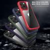 Defense Armor Series for iPhone 14 Pro Max Clear Back Phone Case TPU+PC Shock Absorption Cover