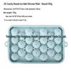 Disponibile Vassoio per Cubetti di Ghiaccio Sferici in Silicone a 25 Scomparti con Coperchio, Stampo Rotondo Facile da Sformare per Infusioni di Frutta