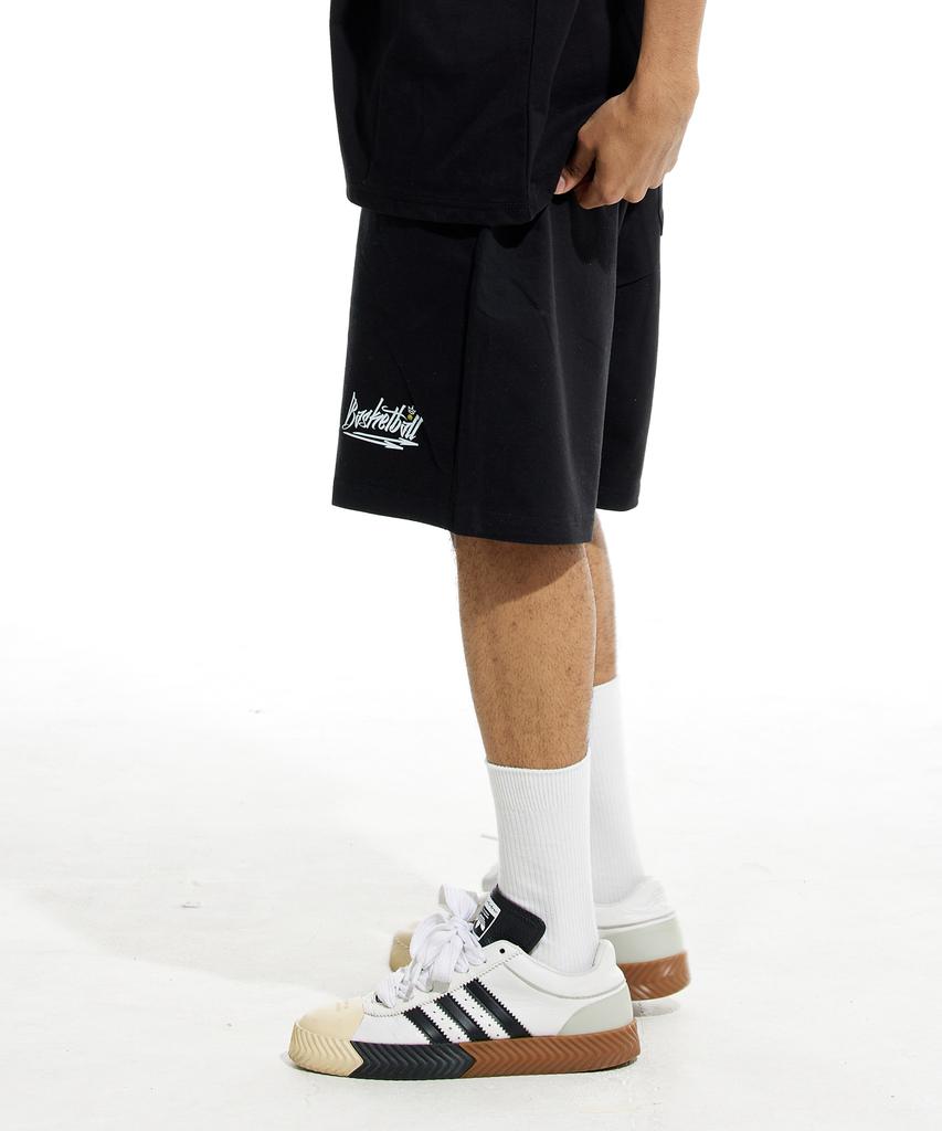 CREAM SODA LAB Basketball Training Shorts Black White