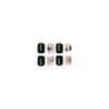 24pcs Press On Nails Simple Cute Christmas Tree Nail Art Pieces Dark Green White Snow False Nails Short European Square Nail Art Pieces Removable