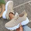 Shoes Women Spring and Autumn Fashion New Women's Shoes Mesh Surface Breathable Thick Sole Sneakers