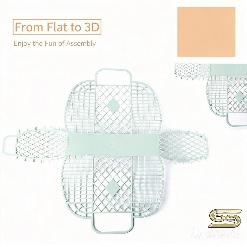 Plastic Hollow Shopping Storage Basket, Foldable Bath Basket, Fruit Basket