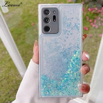 Samsung Galaxy S24 S23 S25 Ultra S22 Plus S21 S20 FE A54 A55 A34 A15 A53 A52 için Simli Parlak Kumlama Kılıf Şeffaf TPU Kapak