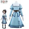 Fifth Personality Cos Suit Metal Headdress Purple Pickup Doctor Immortal Flower Cosplay Game Anime Costume
