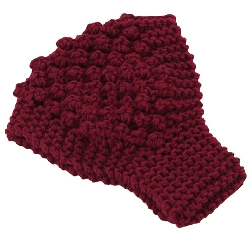 Women's Autumn/Winter Korean Knitted Wide-Brim Headband: Warm Wool Headgear with Flower for Hair & Head Protection
